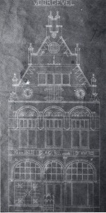 10 blauwdruk van het pand Lange Bisschopstraat 71 uit 1899, naar ontwerp van Wolter te Riele (coll. G.A.D., foto auteur).